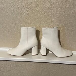 lulus white heeled boots excellent condition